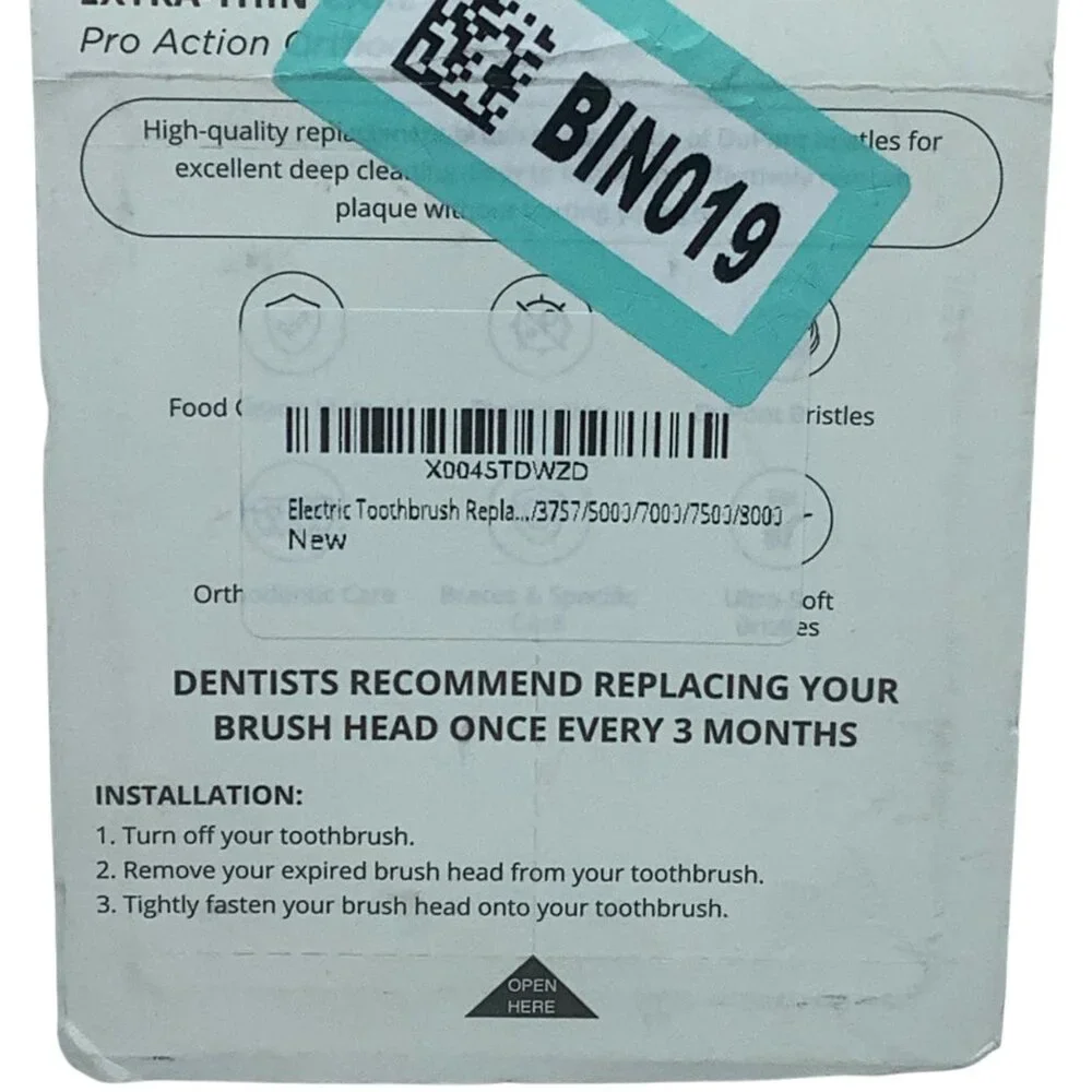 EB62-X Extra-Thin Care Pro‎ Electric Toothbrush Replacement Heads 4-Pack NEW - Picture 4 of 5